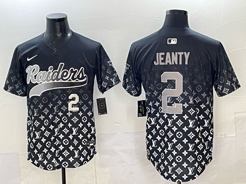 Men 2025 Nike Oakland Raiders #2 Jeanty Black Limited NFL Jersey style 003